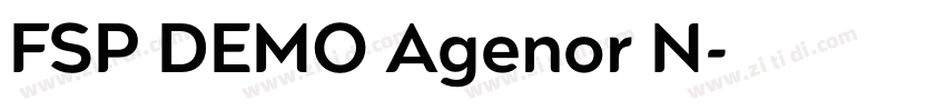 FSP DEMO Agenor N字体转换 FSP DEMO Agenor N字体转换